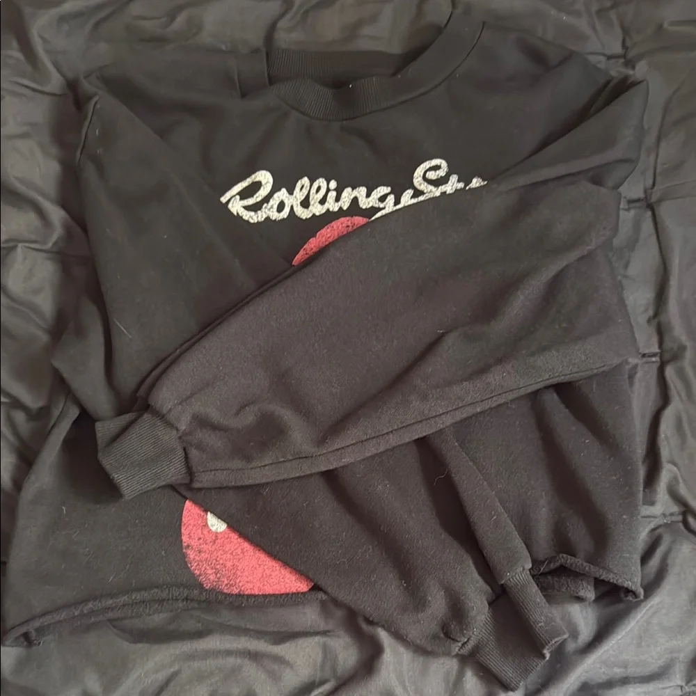 The Rolling Stones Black and Red Graphic Hoodie - Picture 3 of 3
